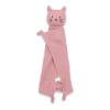 NEW BABY Mušelínový usínáčik Cat pink 30x30 ružová