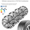 Sada 4 kol: VW Lismore 6.5Jx17 ET60 + Continental VanContact Eco 235/65 R17 C – letní (Letní sada kol pro dodávky vhodná pro VW ,MULTIVAN, CRAFTER,MAN )