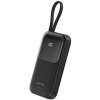 Canyon OnPower 101, Powerbank, 10.000 mAh, displej, in: USB-C, out: USB-A, QC 3.0/USB-C, PD 22,5W, integ. káb.. CNS-CPB101BK