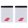 Babolat Logo Jumbo Wristband - white/strike red