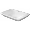 Duravit Puravida - Umývadlo na dosku, 70x47 cm, bez prepadu, bez otvoru na batériu, s WonderGliss, biela 03697000001
