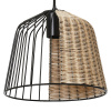 Decor Cage Bell Pendant E27 Black