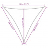 vidaXL Tieniaca plachta, oxford, trojuholníková 3,6x3,6x3,6 m, tehlová - Hnedá - 275467-292194