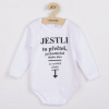 NEW BABY Body s potlačou New Baby ..vymeniť plienku.. - darčekové balenie Veľ. 50