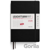 Daily Planner 2026 Medium (A5) Black - tečkovaný - Leuchtturm1917