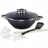 Liatinový wok Kamille 4806MR 28 cm