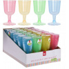 Poháre na biele víno, poháre na červené víno EH plastic fantastic modrý 160 ml 4 ks