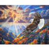 Diamantový obrázek - Orel nad horami 30x40cm MM