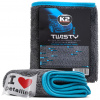 K2 TWISTY 60x40 mikrofibra dwustronna włosie krótkie vs długie do osuszania