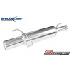 Zadní sportovní výfuk z nerezové oceli s koncovkou o průměru 102 Inoxcar racing OPAS.22.102