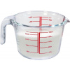 Odmerka MagicHome, sklenená, sklo, s výlevkou, 1000 ml