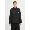 Bunda Carhartt WIP W' Barnett čierna farba, prechodná, oversize, I035148.89XX