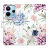 Flip pouzdro iSaprio na mobil Xiaomi Redmi Note 14 4G - Succulents Pattern s kapsičkami na karty (Knížkové flipové pouzdro iSaprio pro mobil Xiaomi Redmi Note 14 4G - Succulents Pattern - elegantní ob