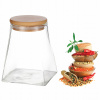 Nádoba na potraviny, sklenená dóza s vrchnákom na sypké koreniny KAMILLE