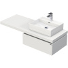 Kúpeľňová skrinka s umývadlom Intedoor DESK 130,5 cm DE 54 130 P STORM 1Z