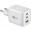 Adaptér 230V na 2x USB-C a 1x USB-A PD (Quick charge) 65W, bílý