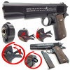Kovová pištoľ na guličky COLT M1911 100 % Metal REPLIKA ASG puška+TERČE