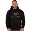 Giants Fishing Mikina S Kapucňou Čierna Camo Logo - XL