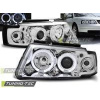 Predné svetlá Volkswagen Passat B5 3B, 1996-2000, Angel Eyes, chróm 1
