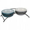 Trixie Set keramických misiek v kovovom stojane, 2 × 0.25 l/ø 13 cm