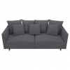 MID.YOU ROZKLADACIA POHOVKA, textil, tmavosivá - Sedačky - 000682004205