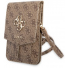 Puzdro na mobil Guess PU 4G Metal Logo Phone Bag Brown (GUWBG4GFBR)