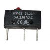 RS PRO Mikrospínač, typ ovladače: Plunžr SPDT, 250 V dc, 250 V ac, 5 A, Šroub, IP40, 142g