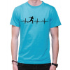 Fajntričko Tričko - EKG Beh, Farba tyrkysová modrá, Strih/ Variant Pánsky / UNISEX