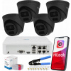 Sada 4 kamier na monitorovanie IPC-T241H-C BLACK vonkajšie Hilook Hikvision