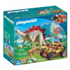 Playmobil Dinos 9432 Playmobil 9432 Dinosaurus Stegozaur Výskumné vozidlo