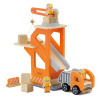 VIGA Drevený žeriav s autíčkom