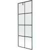 Mexen Next vanová zástenka 1-krídlová 70 x 150 cm, čierny vzor, gun gray brúsený - 895-070-000-00-77-66