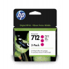 HP 712 Ink. náplň purpurová, trojbalenie; 3ED78A (3ED78A)