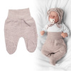 Pletené dojčenské polodupačky Hand Made, Baby Nellys, béžové 62 (2-3m)