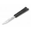 Vega Böker Plus 06EX004 BALISONG TACTICAL SMALL malý taktický motýlikový nôž 8,8 cm, čierna, G10