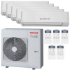 Klimatizácia Toshiba Seiya multisplit 5x 2,5kW + vonkajšia j. 10kW