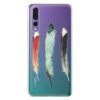 Odolné silikónové puzdro iSaprio - Three Feathers - Huawei P20 Pro
