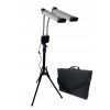 Kozmetická lampa - Kozmetická stojaca lampa i-coucou Duo Star 40 W 40 W čiernej farby (Stojacia LED kozmetická lampa na riasy na úpravu obočia)