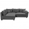 Livetastic ROHOVÁ SEDAČKA, textil, antracitová - Sedačky - 002220022903