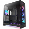 NZXT skříň H9 Flow RGB+ dvoukomorová ATX / 2x140 mm RGB fan / 1x120 RGB fan / prosklená / controller / černá CM-H92FB-P1