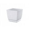 Prosperplast Kvetináč Ratolla Square - Biely Drlk220-S449