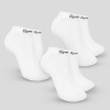 Ponožky Ankle Socks 3Pack White - GymBeam Veľkosť: M, Veľkosť oblečenia: M