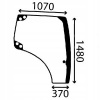 Okno dverí pravé New Holland T7 CASE 84281439 (Okno dverí pravé New Holland T7 CASE 84281439)