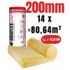 Sklenená minerálna vlna Rotaflex 200 mm