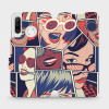 Flipové pouzdro Mobiwear - Huawei P30 Lite - VP18P Komiks (Knížkové flip pouzdro, obal, kryt na mobil Huawei P30 Lite - VP18P Komiks, materiál Umělá kůže + TPU - ochrana 360°, stojánek, silikonová van