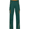 DAIBER JN 847 / Pánske pracovné nohavice, štandardné - dark green/orange 60