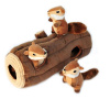 ZippyPaws Burrow Log with 3 Chipmunks 35,5 cm