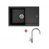 Set Sinks Amanda 780 Pureblack +Vitalia