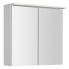 Aqualine KAWA STRIP Galérka s LED osvetlením 70x70x22cm, biela WGL70S