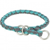 Trixie Obojok CAVO okrúhly polosťahovací, aqua/grafit 35-41cm/ 12mm